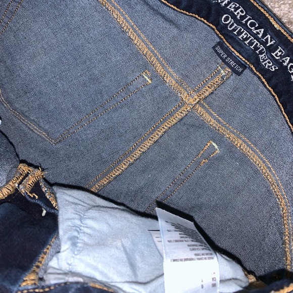 American Eagle Shortie Blue Jean shorts size 0 - Picture 9 of 12